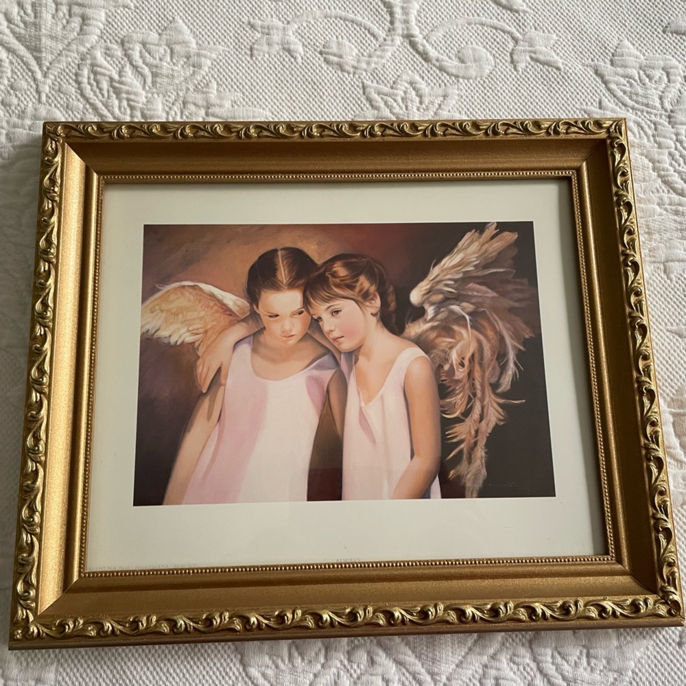 Gold Framed Angelic Art Print